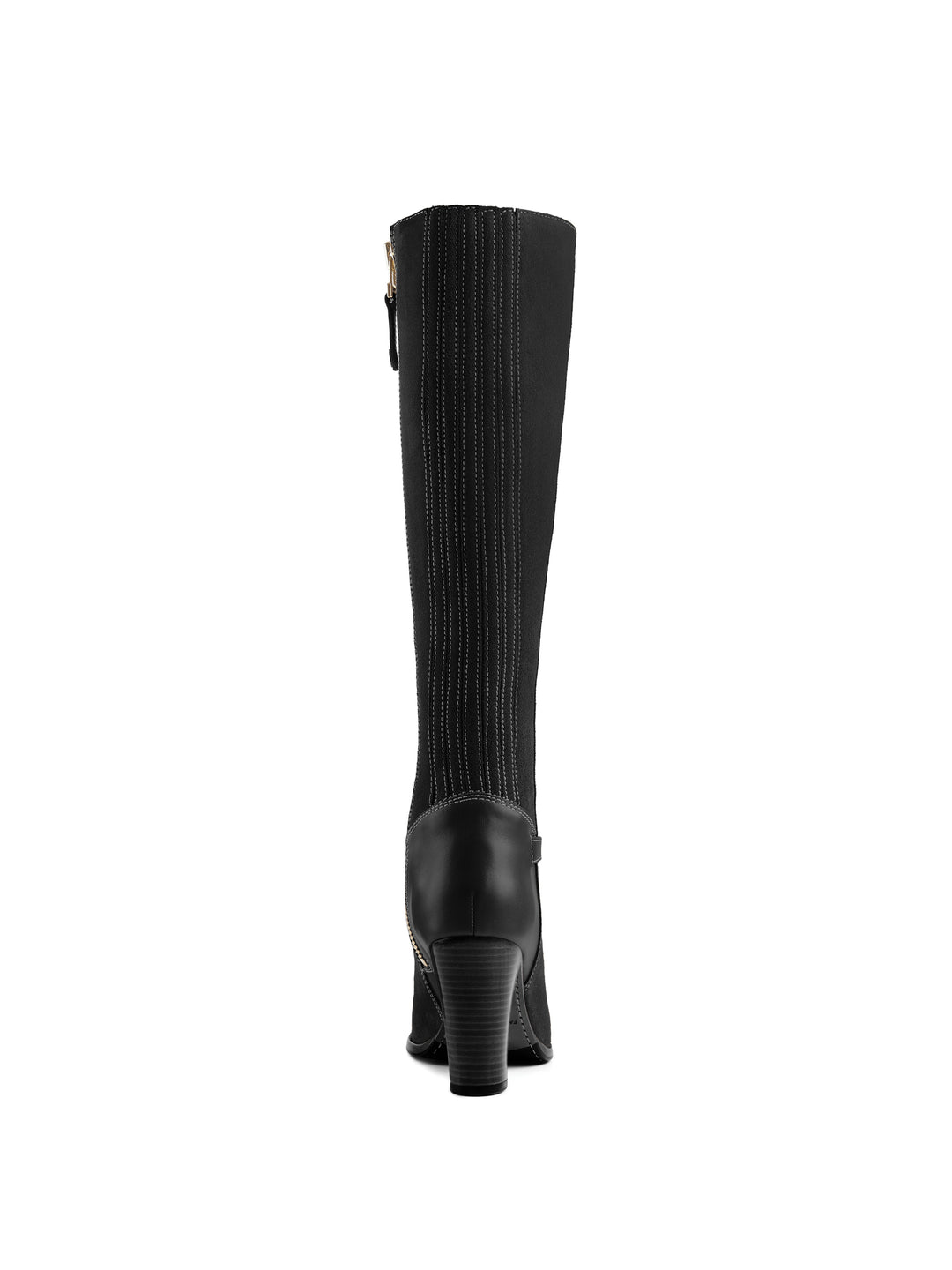 Heeled Octavia (Narrow Fit) - Black Suede - Tall Boots