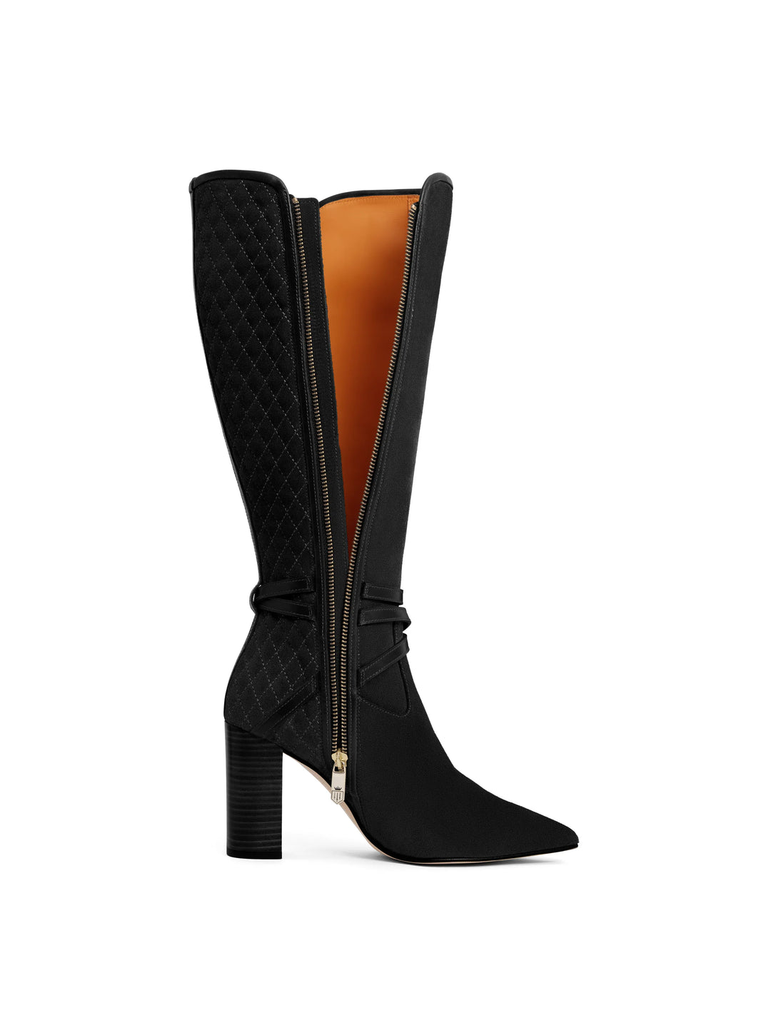 Knee High Chiswick - Black Suede - Tall Boots