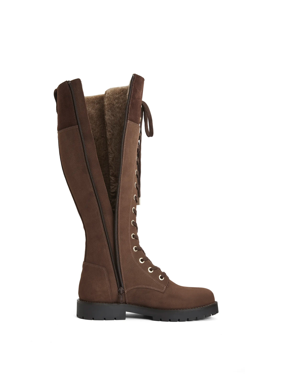 Shearling Anglesey - Chocolate Nubuck | Fairfax & Favor