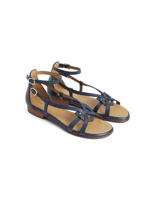 The Rome - Women's Sandal - Navy Leather