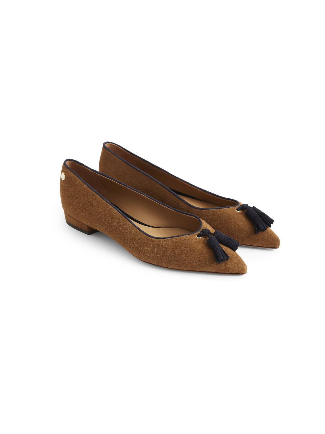 Newbury Pump - Tan & Navy Suede - Shoes
