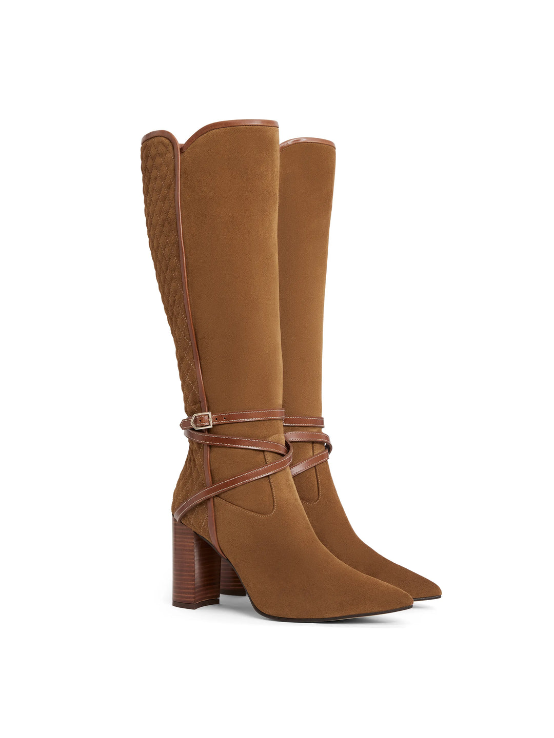 Knee High Chiswick - Tan Suede - Tall Boots