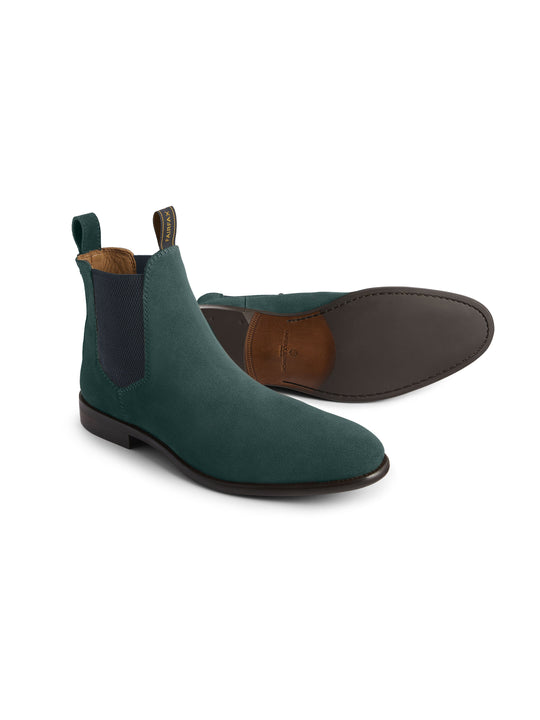 Chelsea - Men's Ankle Boots - Pine Green Suede | Fairfax & Favor Chelsea - Men's Ankle Boots - Pine Green Suede | Fairfax & Favor