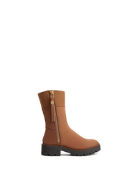 The Shearling Lined Paris - Cognac Nubuck