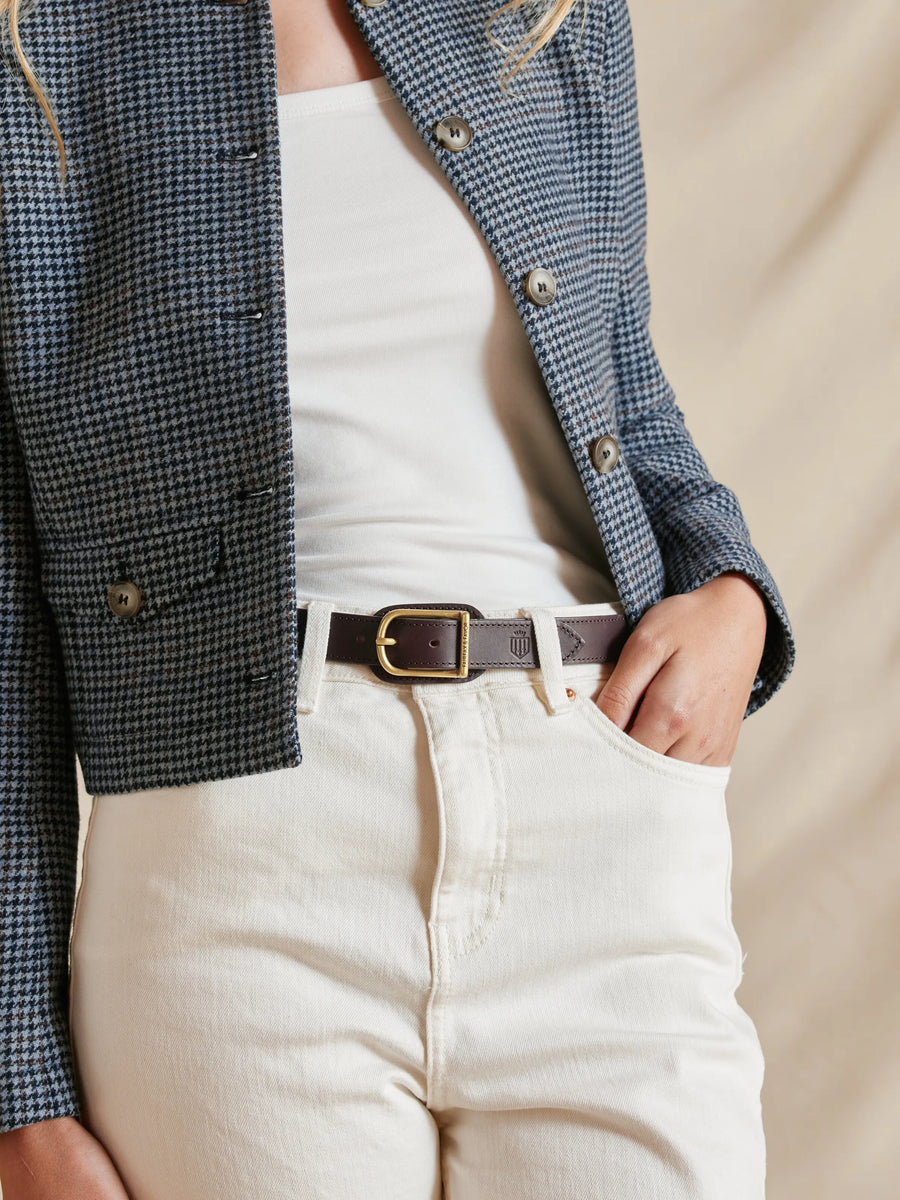 The Pensthorpe - Women's Waist Belt - Mahogany Leather