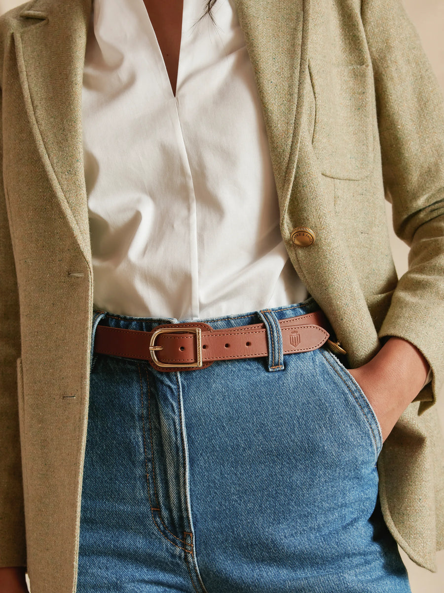 The Pensthorpe - Women's Waist Belt - Tan Leather