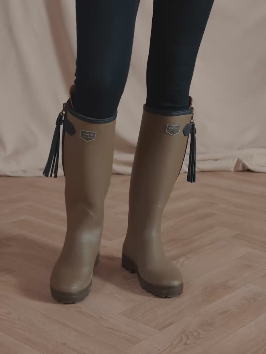 L'Alliance - Women's Wellington Boots - Vert Rubber | Fairfax & Favor