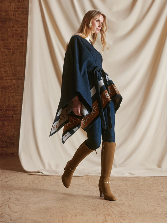 7/4迄セール＊RANDEBOO Pleats cape shirts Patrizia Pepe PONCHO - Cape - purple/beige/purple - Zalando.ie