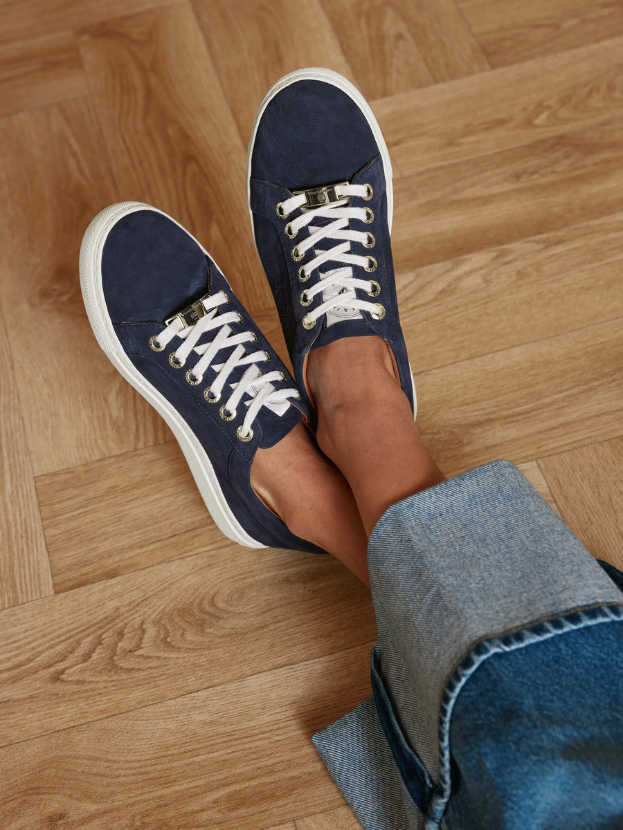 The Richmond - Women's Trainers - Navy Suede