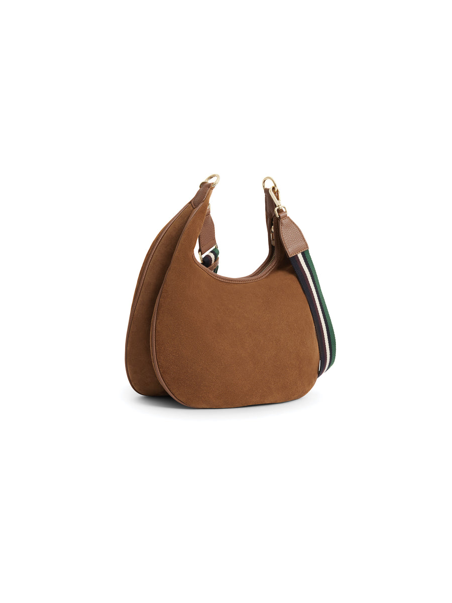 The Richmond - Women's Hobo Bag - Tan Suede
