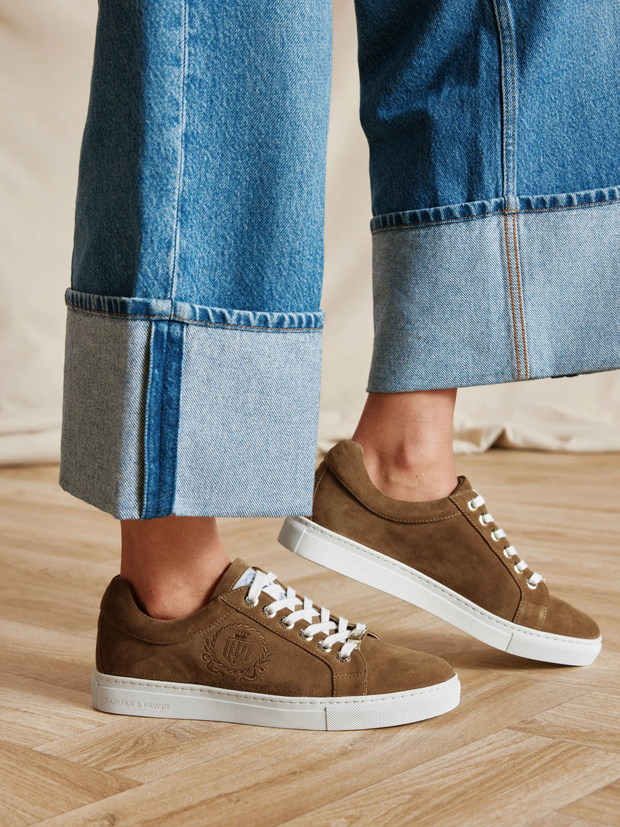 The Richmond - Women's Trainers - Tan Suede