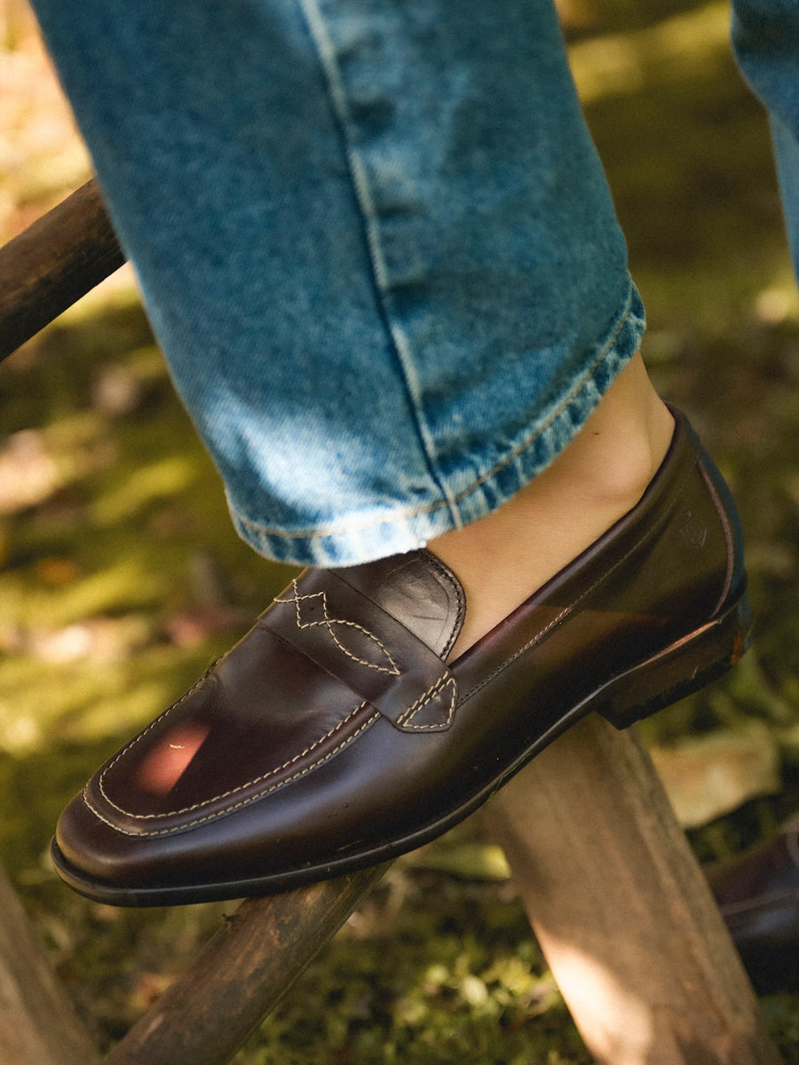The Rockingham - Women's Loafer - Mahogany Leather