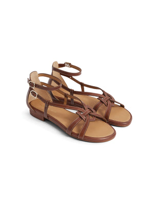 Rome - Women's Sandals - Tan Leather | Fairfax & Favor