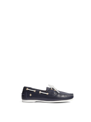The Salcombe - Women's Deck Shoe - Navy Leather