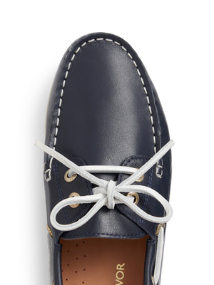 The Salcombe - Navy Leather