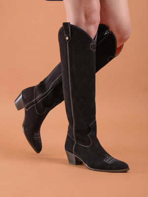 Black cowgirl boots online
