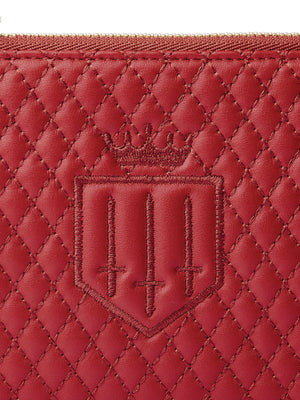 The Stratford - Red Leather Quilted