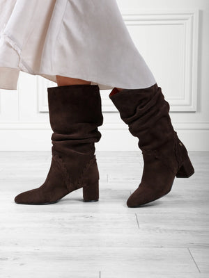 Bakewell Slouch Boot Chocolate