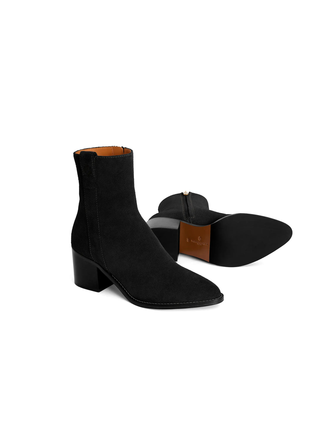 Heeled Ludlow - Black Suede - Ankle Boots