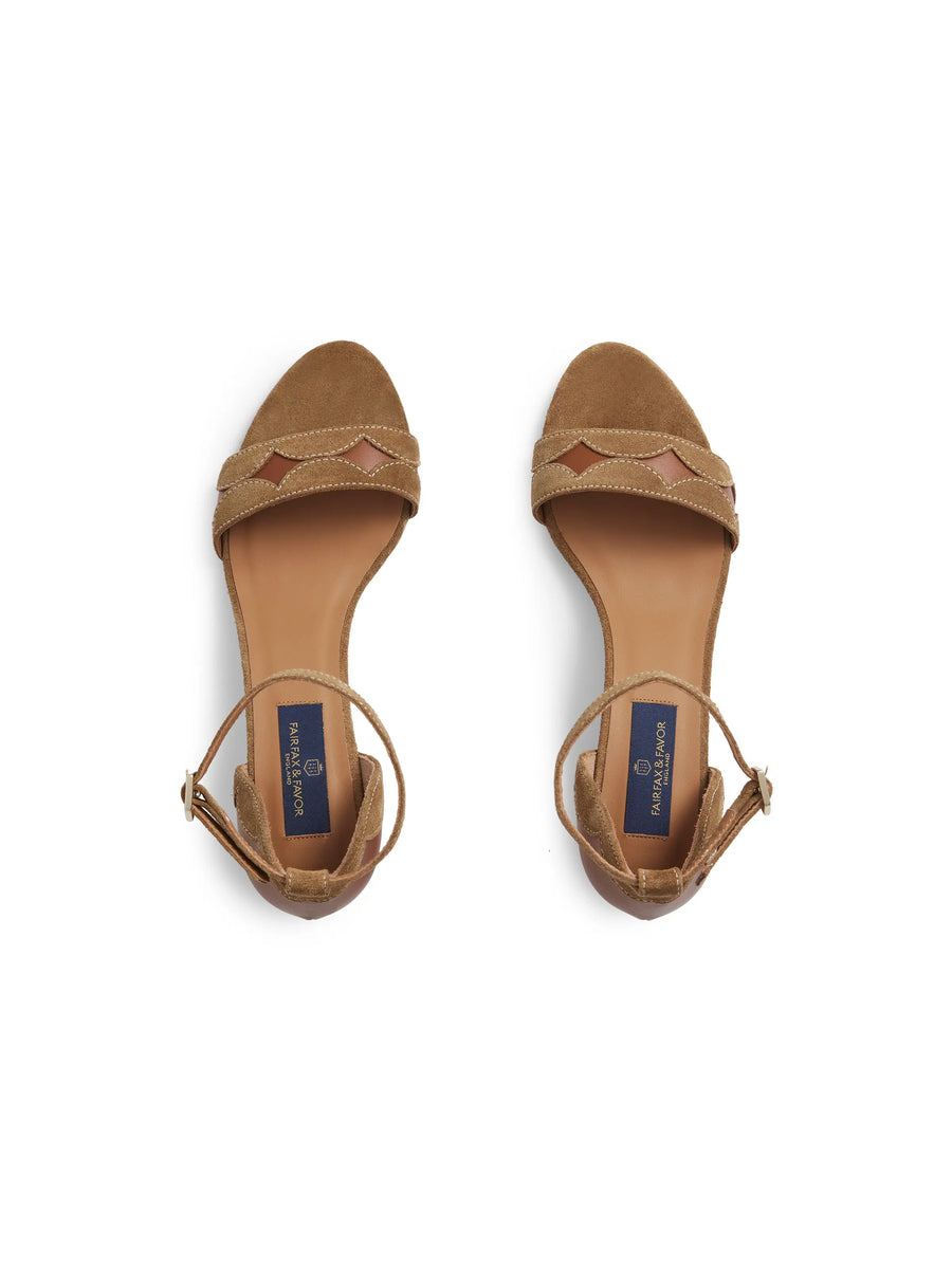 The Ohio - Women's Mid Heel Shoes - Tan Suede