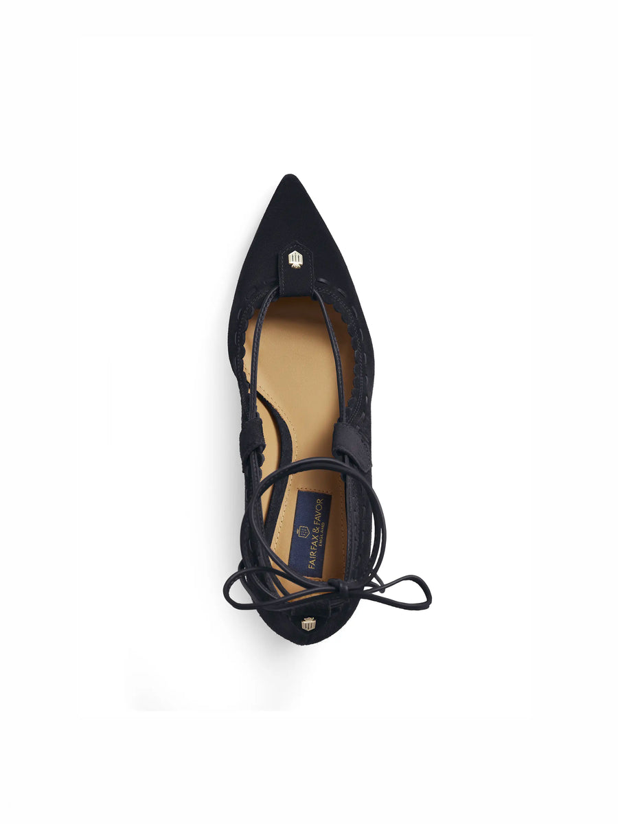 The Pembridge - Women's Mid Heel Shoes - Navy Suede