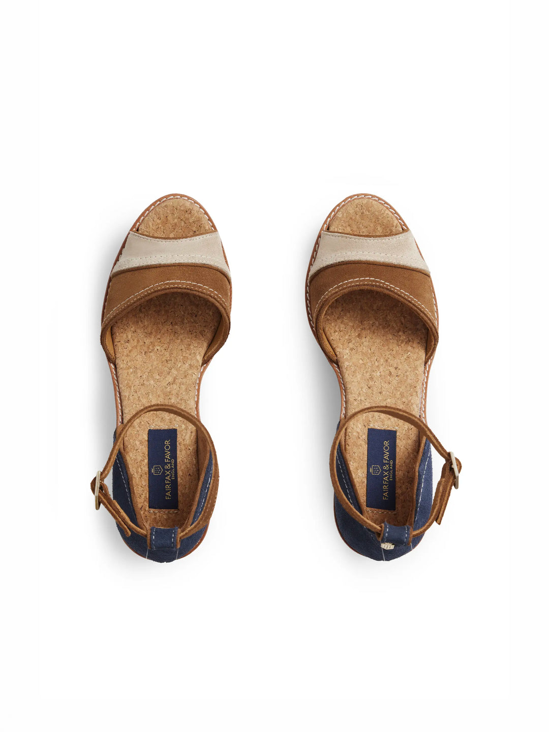 Santorini Mid Wedge - Tri-Colour - Sandals
