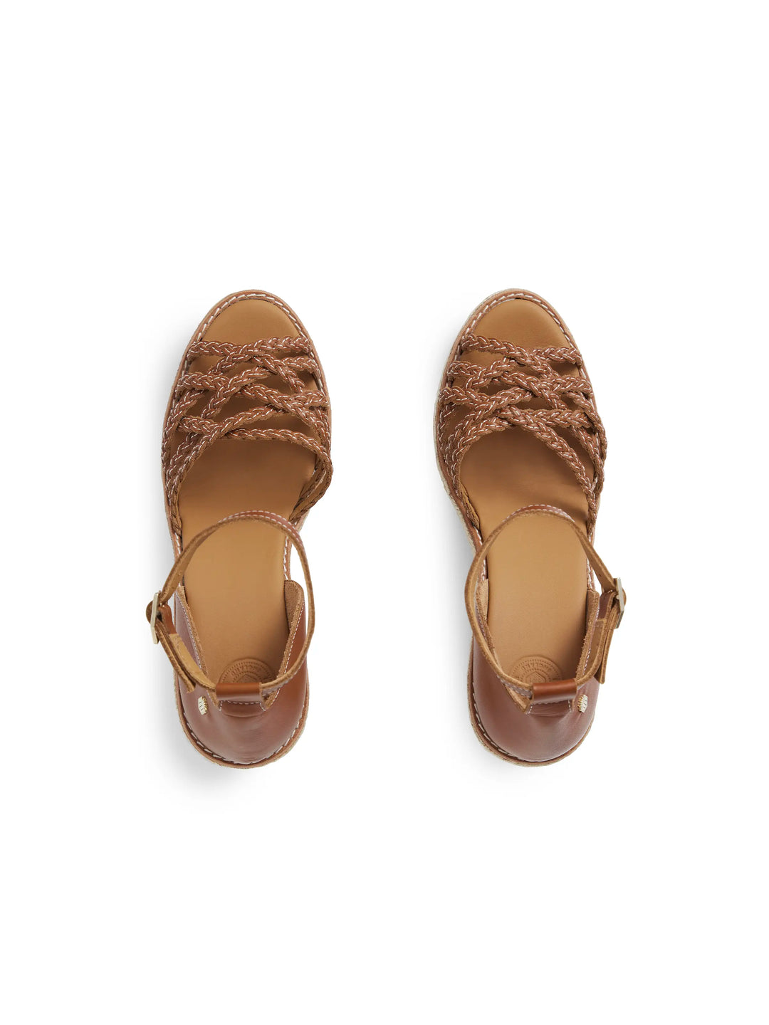 Seville Wedge - Tan Leather - Sandals