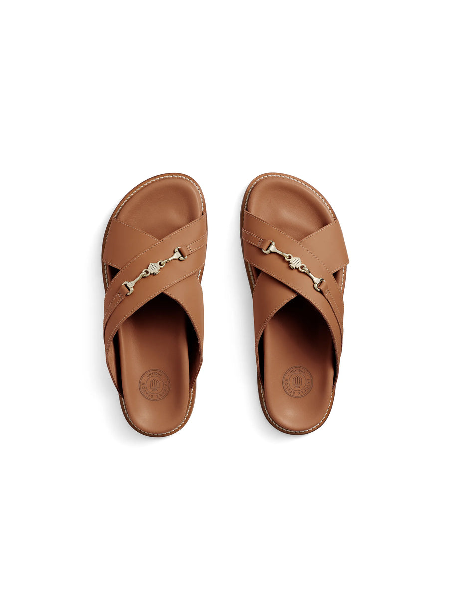 The Southwold - Women's Footbed Sandals - Tan Leather