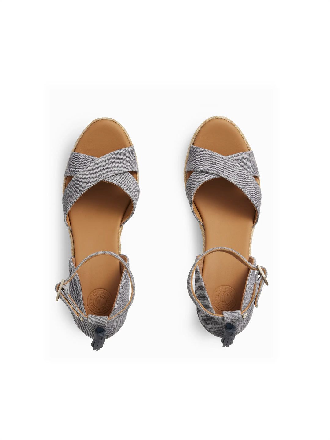 Valencia Mid Wedge - Denim Suede - Sandals
