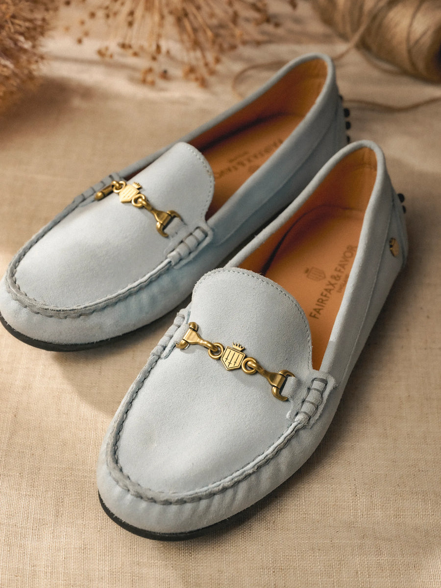 The Trinity - Women's Driver - Sky Blue Suede