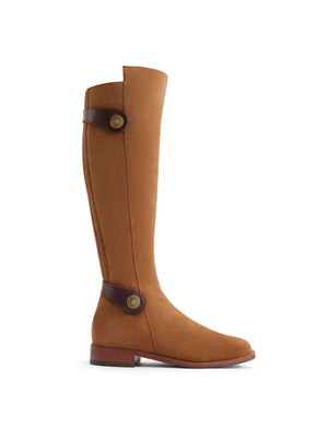 The Upton - Women's Knee-High Boot -Tan Suede