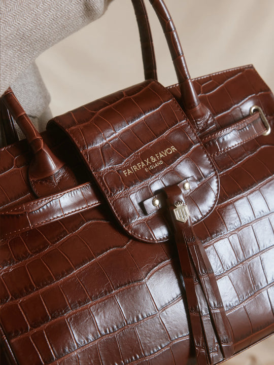 Windsor - Women's Handbag - Conker Leather | Fairfax & Favor