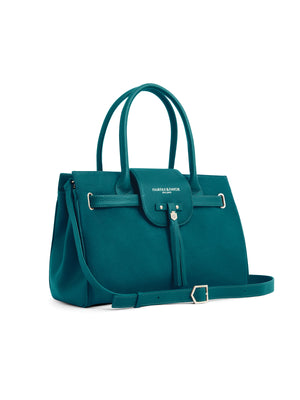 The Windsor - Women's Handbag - Ocean Suede