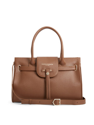 The Windsor Handbag - Tan Pebbled Leather