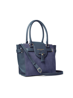 The Windsor - Women's Tote - Ink Suede