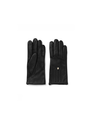 The Signature Gloves - Women's Lined Gloves - Black Leather