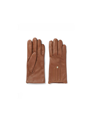 The Signature Cashmere & Wool Lined Gloves (Tan)