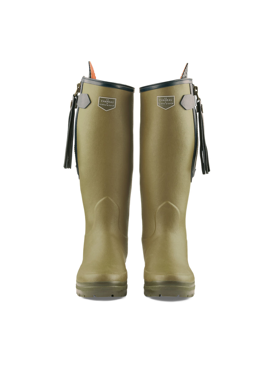 L'Alliance Neoprene Lined Wellington Boot (Vert) Regular Fit