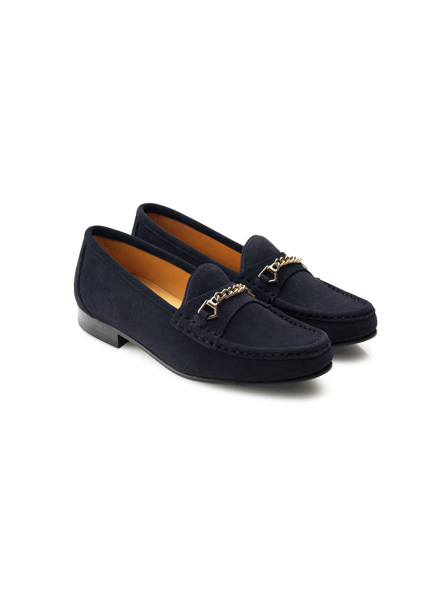 The Apsley - Women's Loafers - Navy Suede