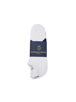 The Signature Ladies Trainer Socks - Navy & White