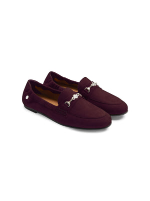 The Newmarket - Women's Loafer - Plum Suede