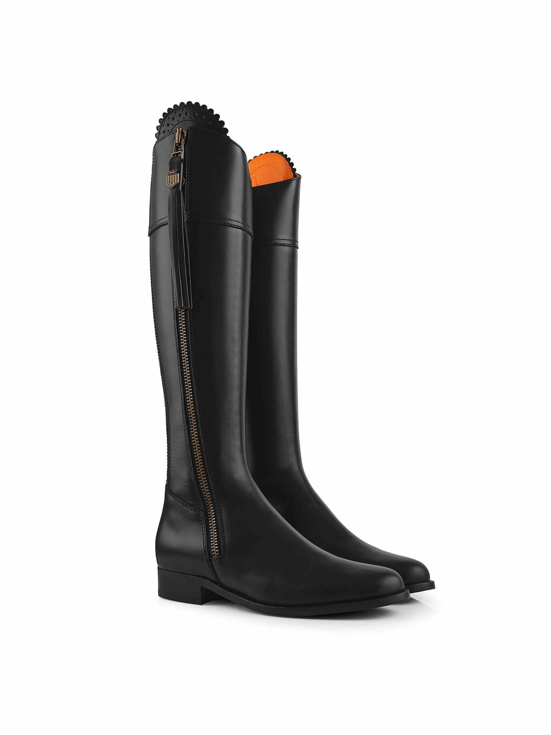 Regina (Narrow Fit) - Black Leather - Tall Boots