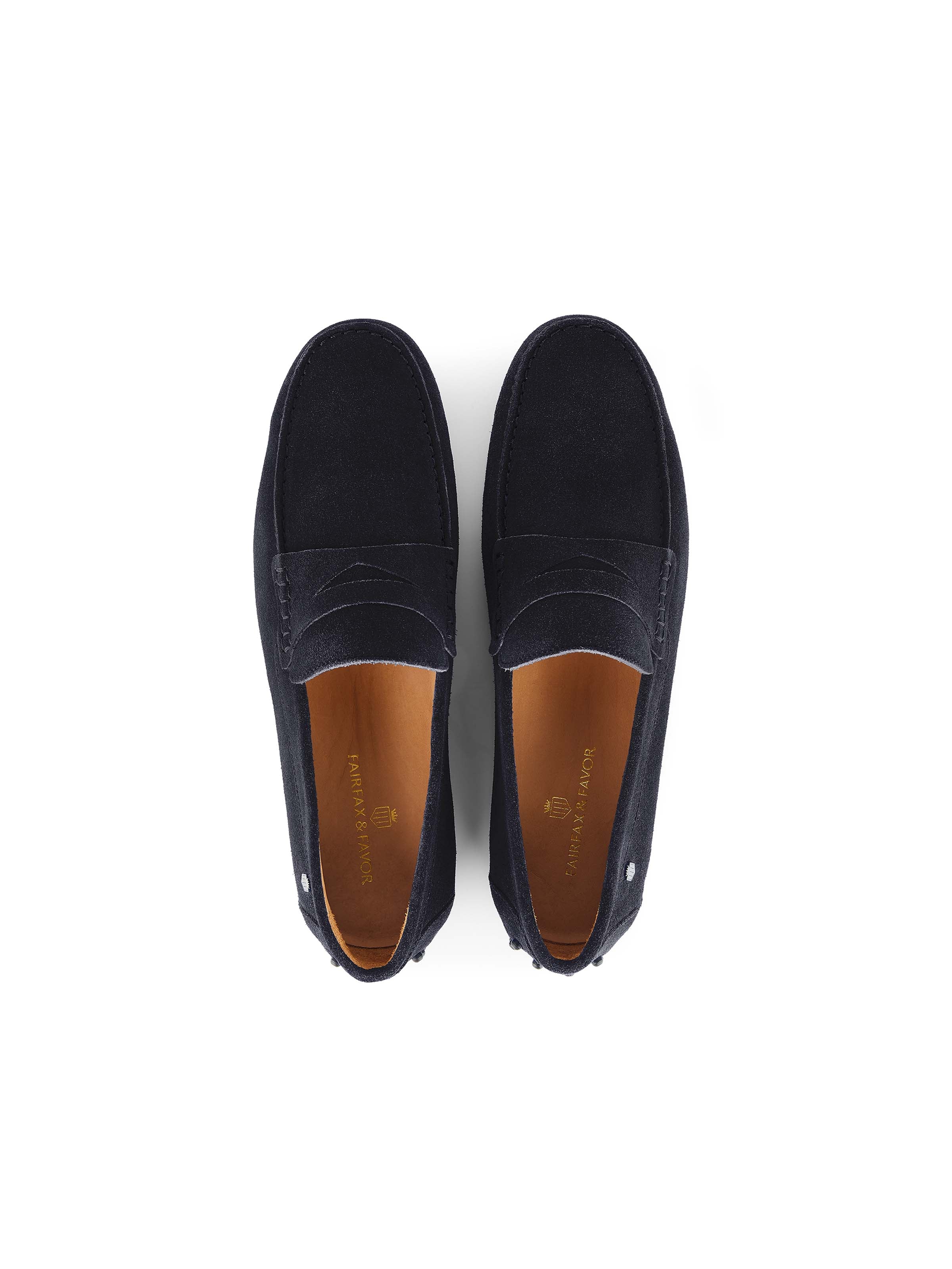 Monte Carlo - Men's Driving Shoes - Navy Blue | Fairfax & Favor