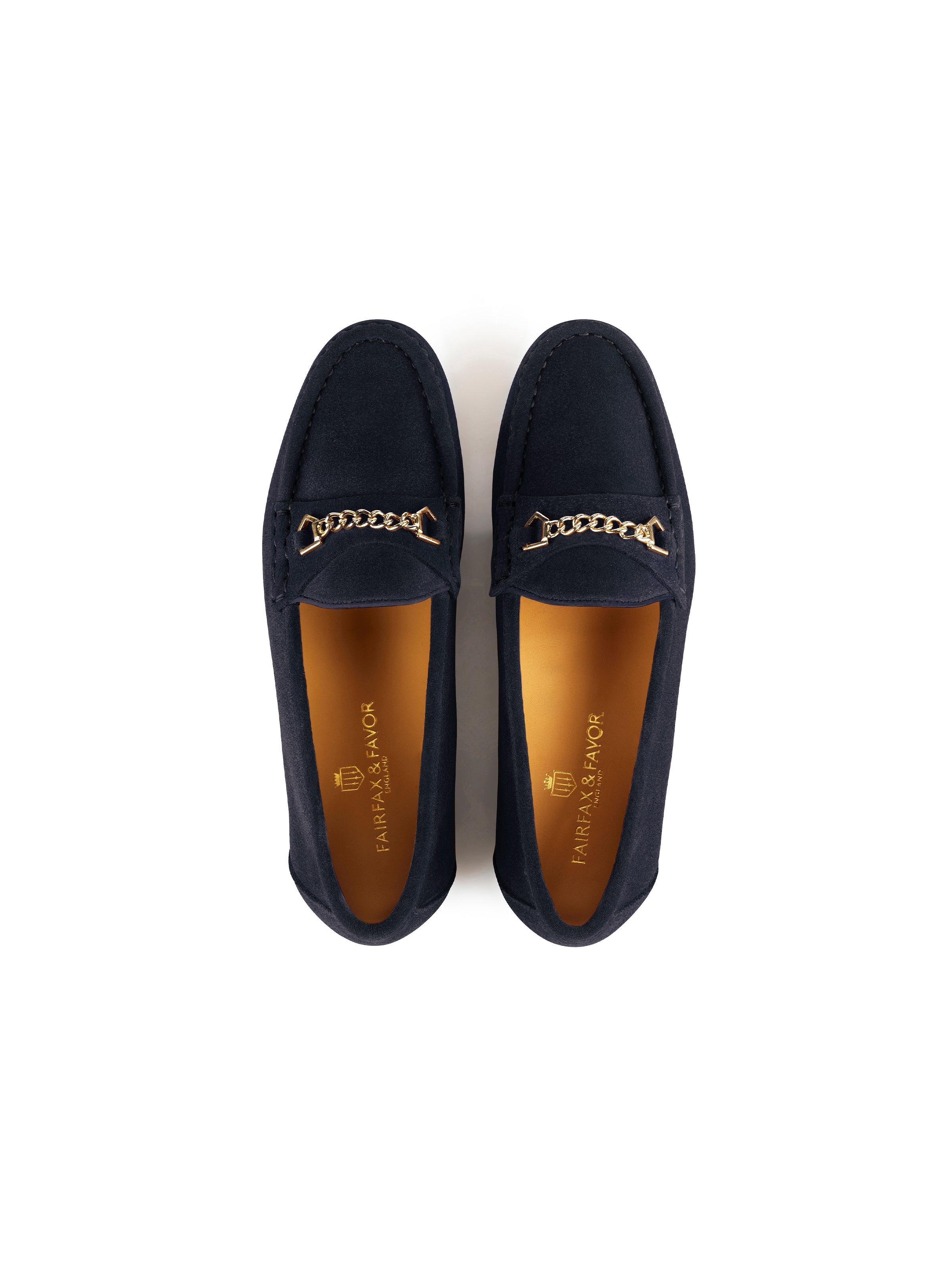 Apsley - Women's Loafers - Navy Blue Suede | Fairfax & Favor