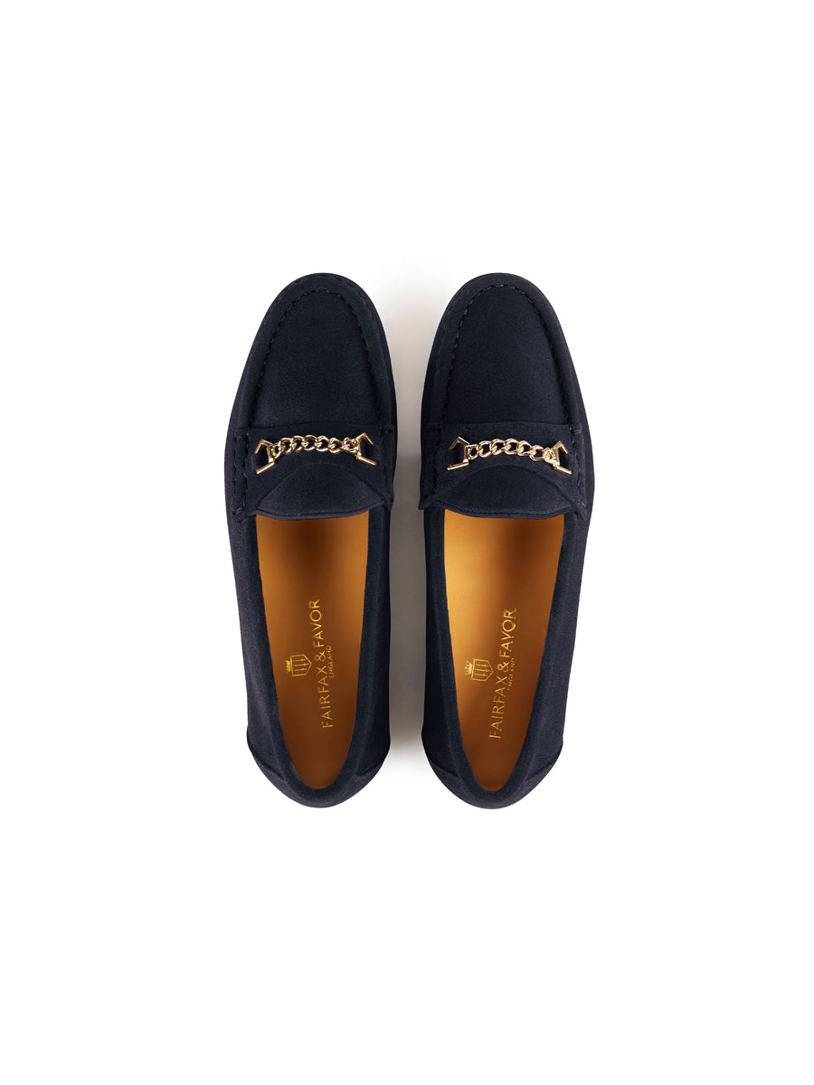 The Apsley - Navy Blue Suede