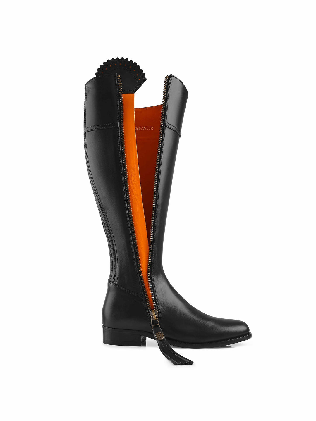 Regina (Sporting Fit) - Black Leather - Tall Boots