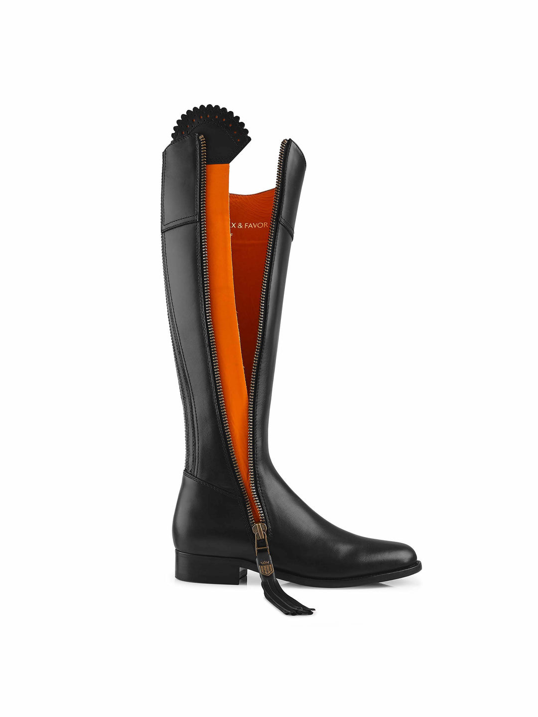 Regina (Narrow Fit) - Black Leather - Tall Boots