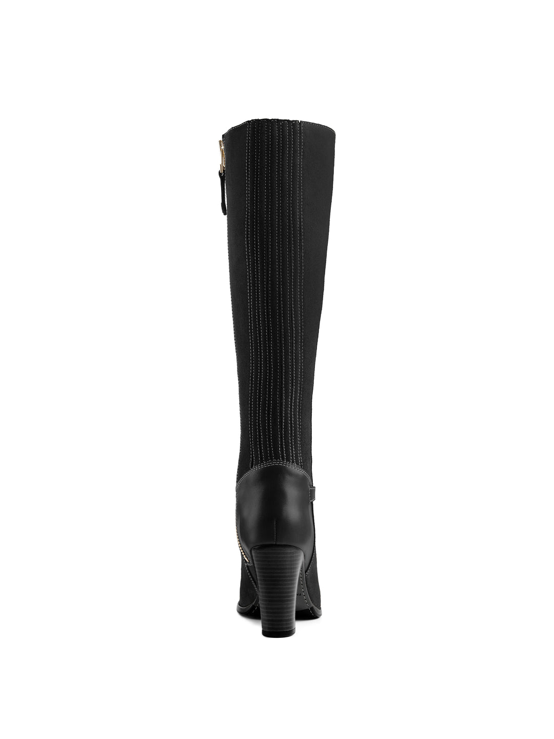 Heeled Octavia (Regular Fit) - Black Suede - Tall Boots
