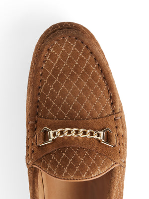 The Quilted Apsley - Tan Suede
