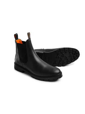 The Trafalgar - Men's Dealer Boot - Black Leather